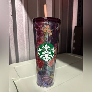 NEW Starbucks venti foil floral tumbler